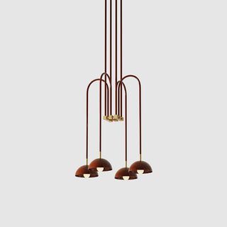Blikuvyh Ancien Industriel Atelier Laiton Métal Lustre