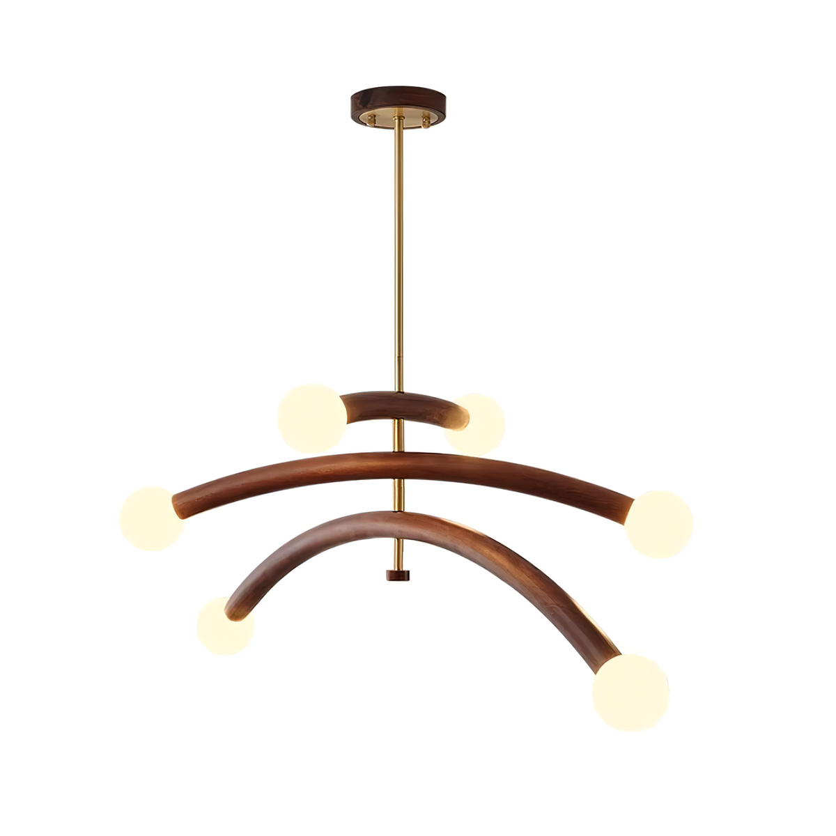 Aurevia Arc Globe Chandelier-Neutral Decor