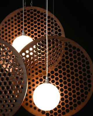 Aurora Lustre Wooden Plate