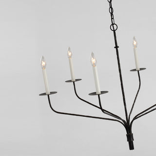 Caeluvyh Ancien Industriel Noir Métal Lustre
