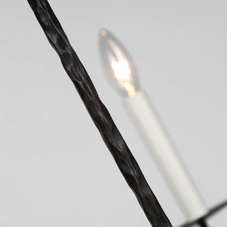 Caeluvyh Ancien Industriel Noir Métal Lustre