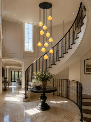 Bell Jar Alabaster Cluster Chandelier-Neutral Decor