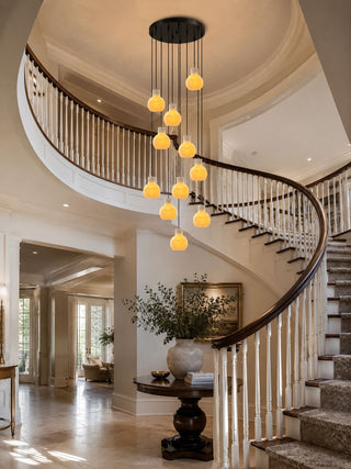 Bell Jar Alabaster Cluster Chandelier-Neutral Decor