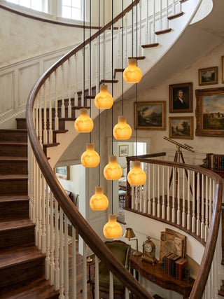 Bell Jar Alabaster Cluster Chandelier-Neutral Decor