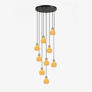Bell Jar Alabaster Cluster Chandelier-Neutral Decor