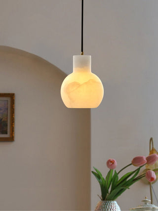 Bell Jar Alabaster Cluster Chandelier-Neutral Decor