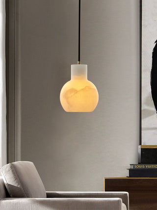 Bell Jar Alabaster Cluster Chandelier-Neutral Decor