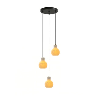 Bell Jar Alabaster Cluster Chandelier-Neutral Decor