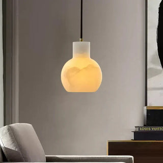 Bell Jar Alabaster Cluster Chandelier-Neutral Decor