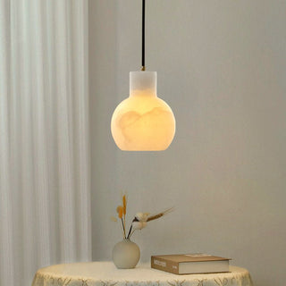 Bell Jar Alabaster Cluster Chandelier-Neutral Decor
