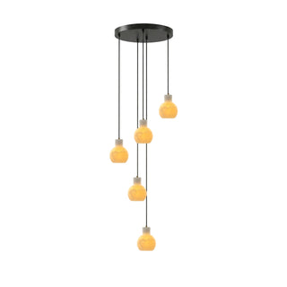 Bell Jar Alabaster Cluster Chandelier-Neutral Decor
