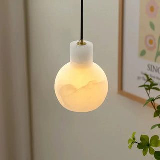 Bell Jar Alabaster Cluster Chandelier-Neutral Decor
