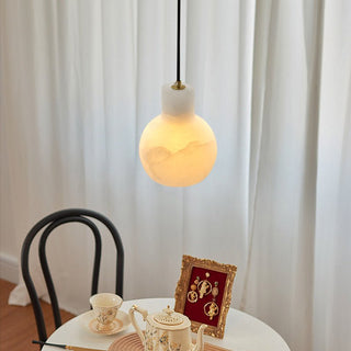 Bell Jar Alabaster Cluster Chandelier-Neutral Decor