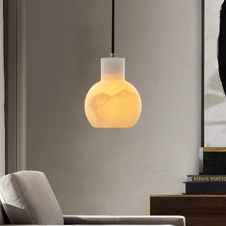 Bell Jar Alabaster Cluster Chandelier-Neutral Decor