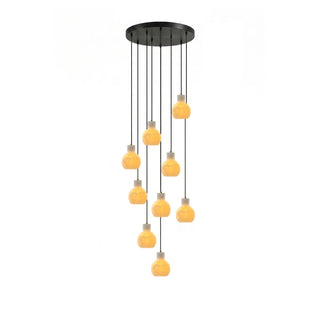 Bell Jar Alabaster Cluster Chandelier-Neutral Decor