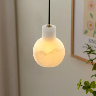 Bell Jar Alabaster Cluster Chandelier-Neutral Decor