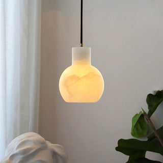 Bell Jar Alabaster Cluster Chandelier-Neutral Decor