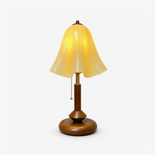 Bell Glass Table Lamp-Neutral Decor