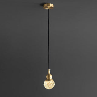 Tavirace Suspension Glam en Laiton et Verre