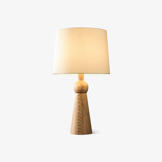 Lioria Lampe de Table en Bois Et Tissu