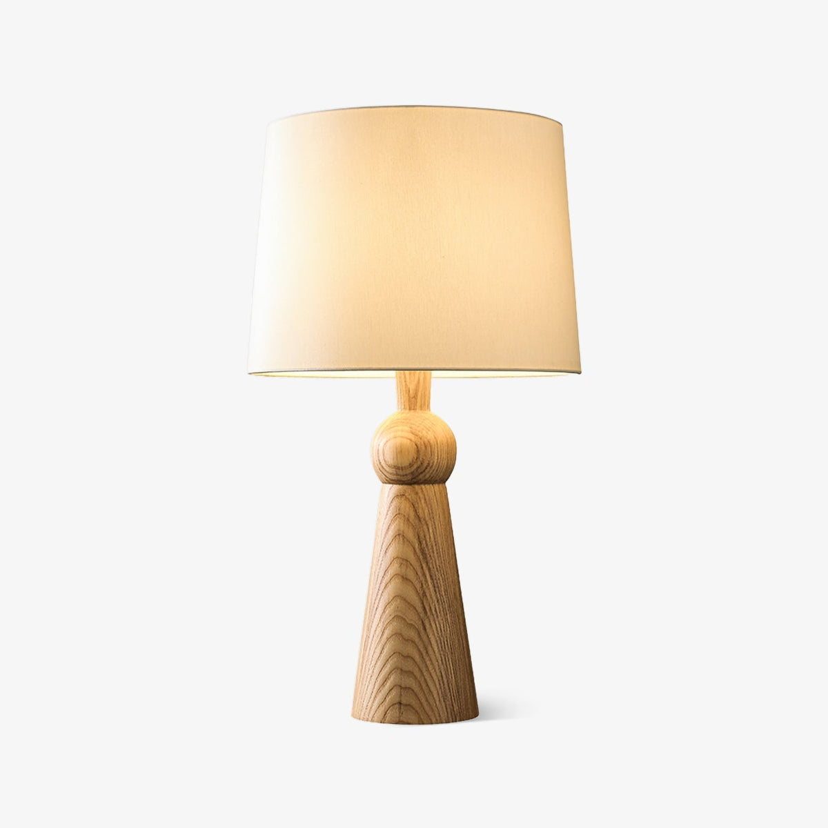 Lioria Lampe de Table en Bois Et Tissu