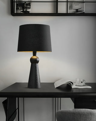 Lioria Lampe de Table en Bois Et Tissu