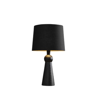 Lioria Lampe de Table en Bois Et Tissu