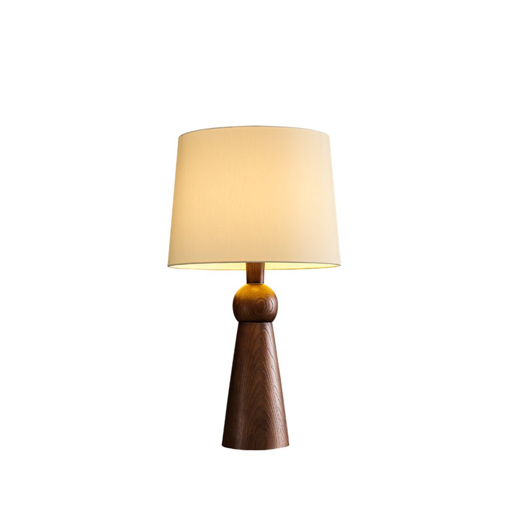 Lioria Lampe de Table en Bois Et Tissu