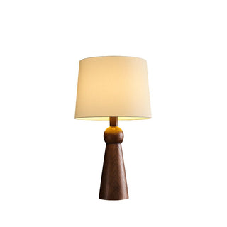 Lioria Lampe de Table en Bois Et Tissu