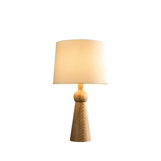 Lioria Lampe de Table en Bois Et Tissu