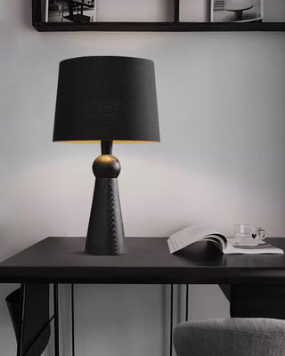 Lioria Lampe de Table en Bois Et Tissu