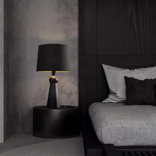 Lioria Lampe de Table en Bois Et Tissu