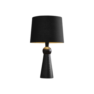 Lioria Lampe de Table en Bois Et Tissu