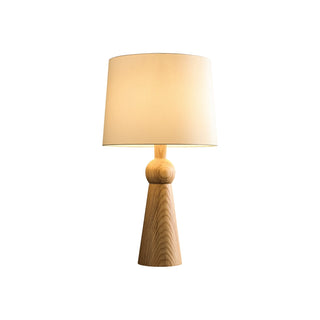 Lioria Lampe de Table en Bois Et Tissu
