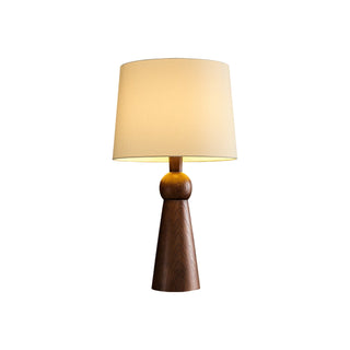 Lioria Lampe de Table en Bois Et Tissu