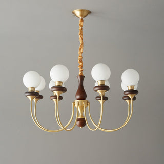 Cotheor Lustre Vintage Traditionnel en Bois et Verre Arc