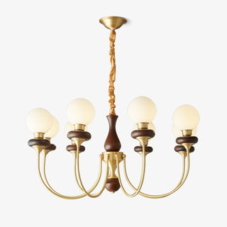 Cotheor Lustre Vintage Traditionnel en Bois et Verre Arc