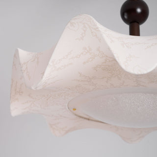 Avlorus Lampe Plafonnier Traditionnelle Premium Élégance Bois Tissu