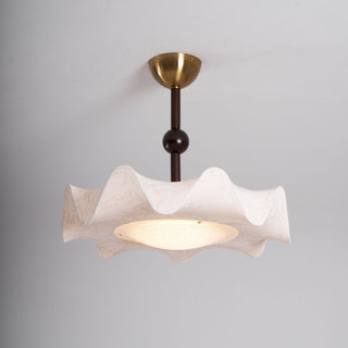 Avlorus Lampe Plafonnier Traditionnelle Premium Élégance Bois Tissu