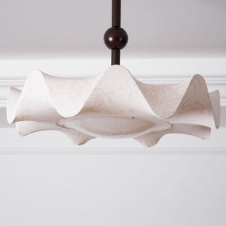Avlorus Lampe Plafonnier Traditionnelle Premium Élégance Bois Tissu