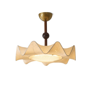 Avlorus Lampe Plafonnier Traditionnelle Premium Élégance Bois Tissu