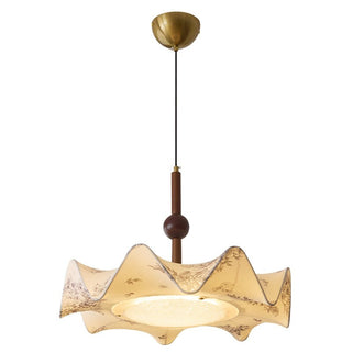 Zoshaos Suspension en Tissu Vintage et Bois Élégant
