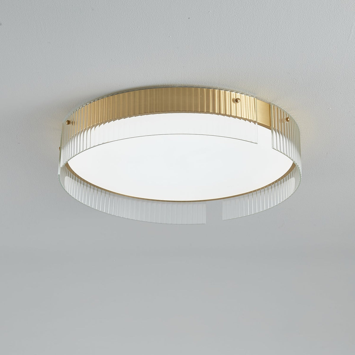 Roselise Plafonnier Minimaliste en Laiton
