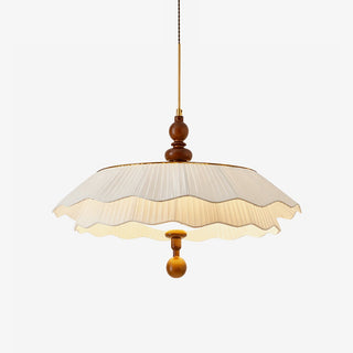Belle Epoque Pleated Pendant Light-Neutral Decor