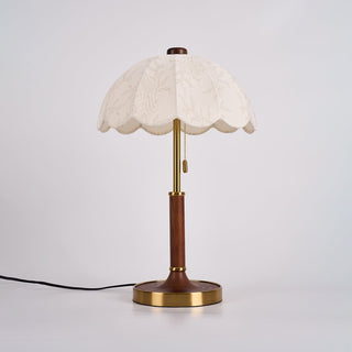 Axiain Lampe de Table en Bois Et Tissu