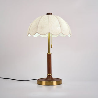 Axiain Lampe de Table en Bois Et Tissu