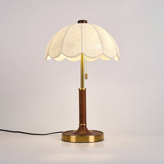 Axiain Lampe de Table en Bois Et Tissu