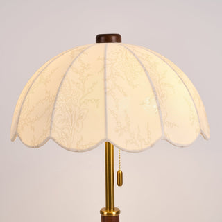 Axiain Lampe de Table en Bois Et Tissu