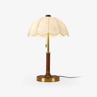 Axiain Lampe de Table en Bois Et Tissu
