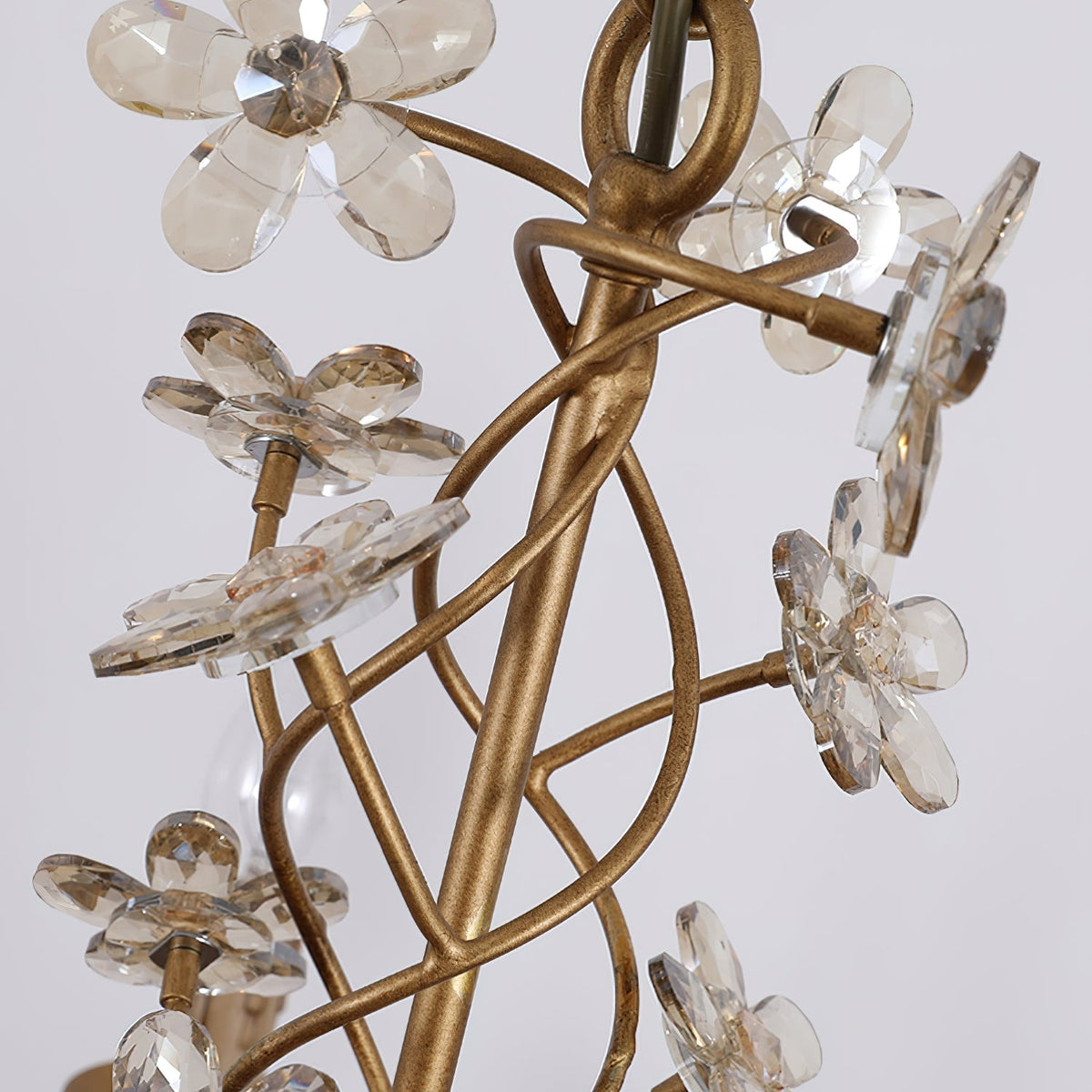 Ornuvyu Postmodern Luxe Clair Métal Cristal Lustre